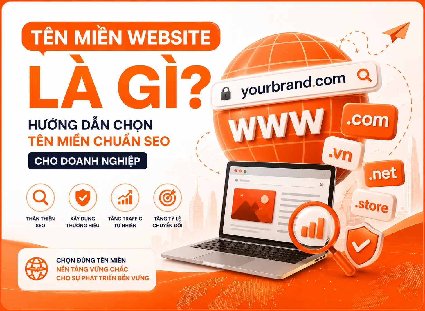 Tên Miền Website Là Gì? Hướng Dẫn Chọn Tên Miền Chuẩn SEO Cho Doanh Nghiệp